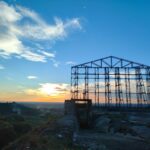 Monte Catillo-struttura al tramonto