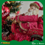 Natale-albero con babbo e slitta